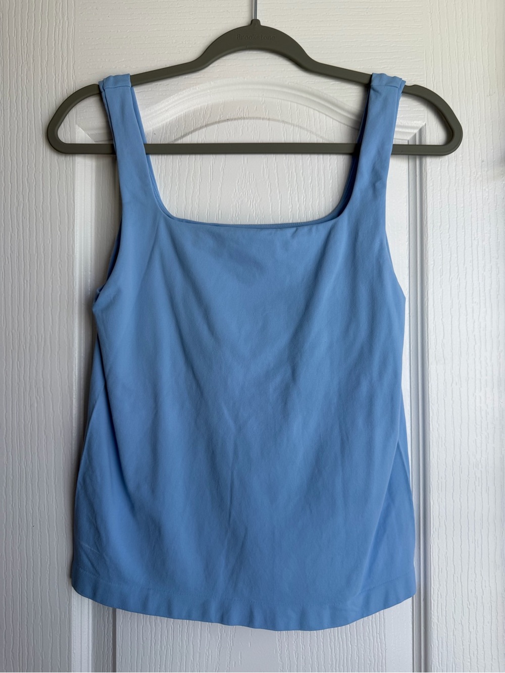 Light Blue Square Neck Tank Top - Med runs small